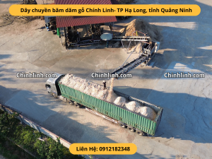 Dăm gỗ lên xe