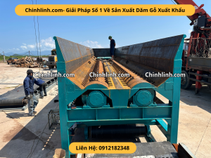 Máy lột vỏ gỗ 2 trục